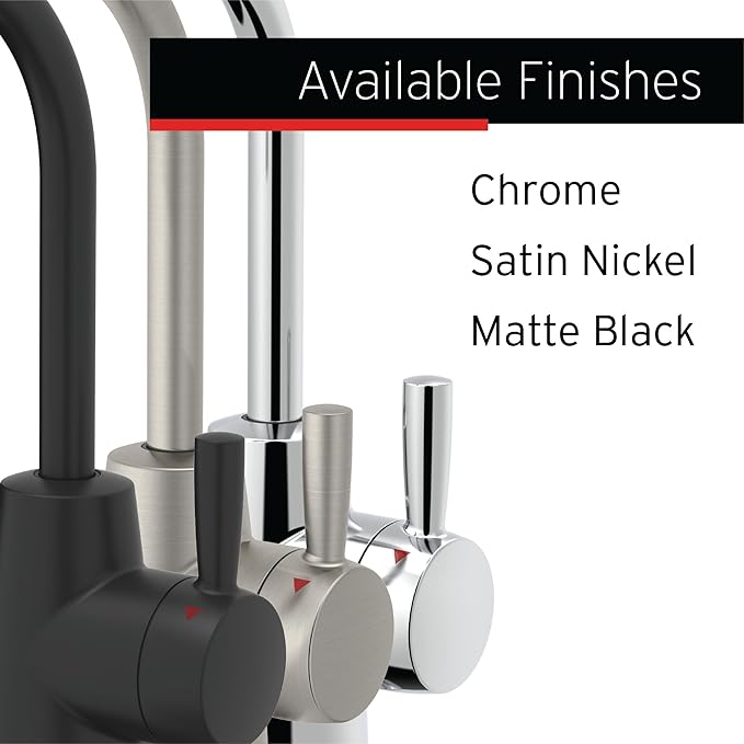 InSinkErator Stainless Steel Tank, H250MBLK-SS HOT250 System, Single-Handle Matte Black Faucet with 2/3-Gallon Instant Hot Water Dispenser