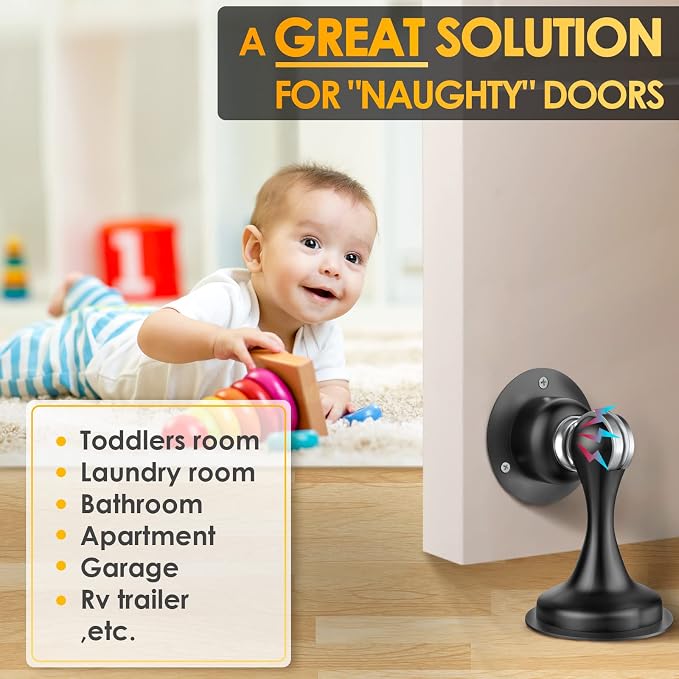 Door Stoppers Magnetic Door Catch Door Stop Door Holder Stainless Steel | 6 - Image 6