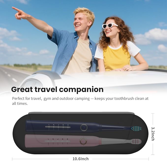 Silicone Electric Toothbrush Travel Case, Manual Toothbrush Travel Cover - Image 6