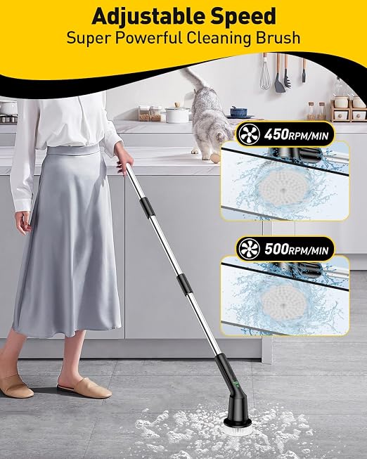 Electric Spin Scrubber for Bathroom, Shower Scrubber - Image 3