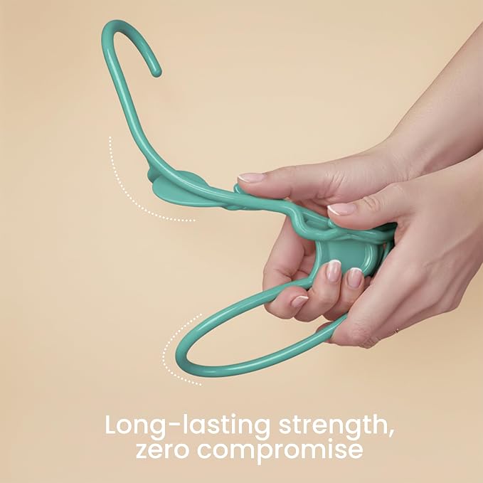 Utopia Home Plastic Hangers 30 Pack – Space Saving Clothes Hanger Aqua | - Image 4