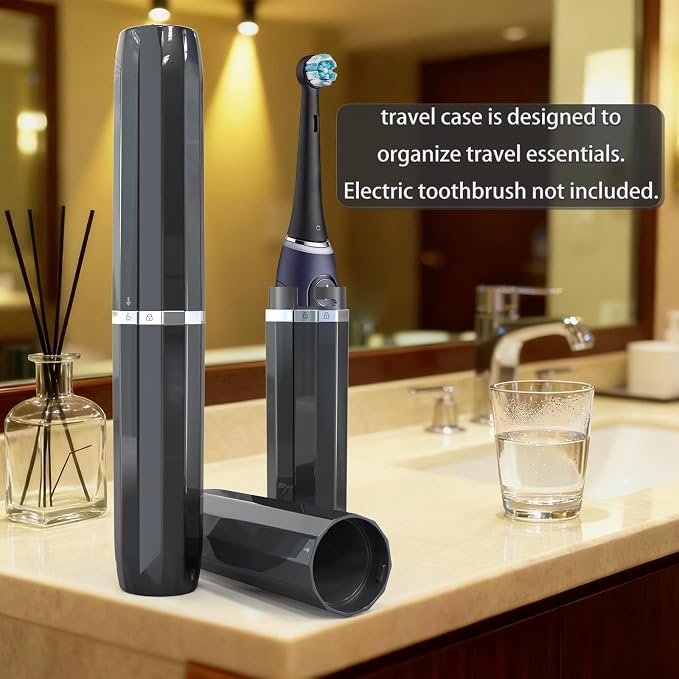 Long Ventilated Electric Toothbrush Travel Case, Portable Holder, Fits Most - Image 5