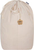 Cotton Canvas Laundry Bag with Handles & Base 16"Wx16"D x27.6"H by CALACH