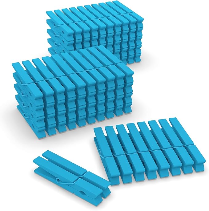 100 Pcs White Clothes pins by FEFU