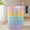YOUDENOVA Cotton Rope Laundry Hamper Basket, 58L Blanket Basket by YOUDENOVA