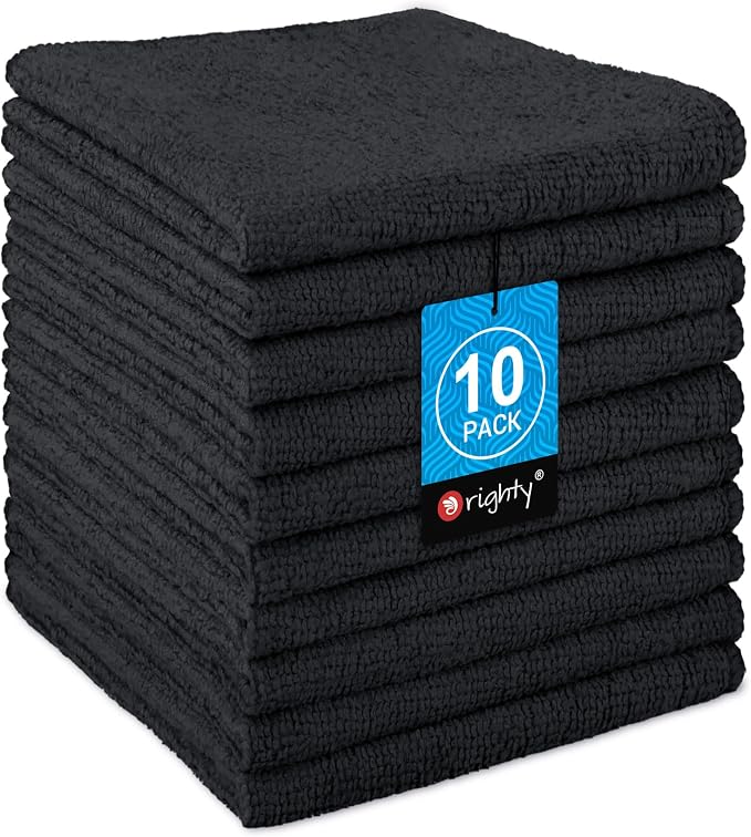 Orighty Wash Cloths, Face Towels 12x12 Inch 10 Pack by AllRightinOrighty