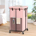 Laundry Hamper with Wheels, 150L Rolling Laundry Basket with Bag & Handles by OLLDIDE