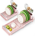 TOOLF Small Dish Drying Rack, Expandable and Space-Saving, Compact Design Fits by TOOLF