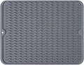 Silicone Dish Drying Mat, Non-Slip Easy Clean Sink Mat, Large Heat-resistant by MODENGKONGJIAN