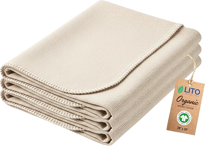 Flour Sack Towels Sourdough Bread Baking Supplies | Bread Dough Proofing by LITOLinenandTowel