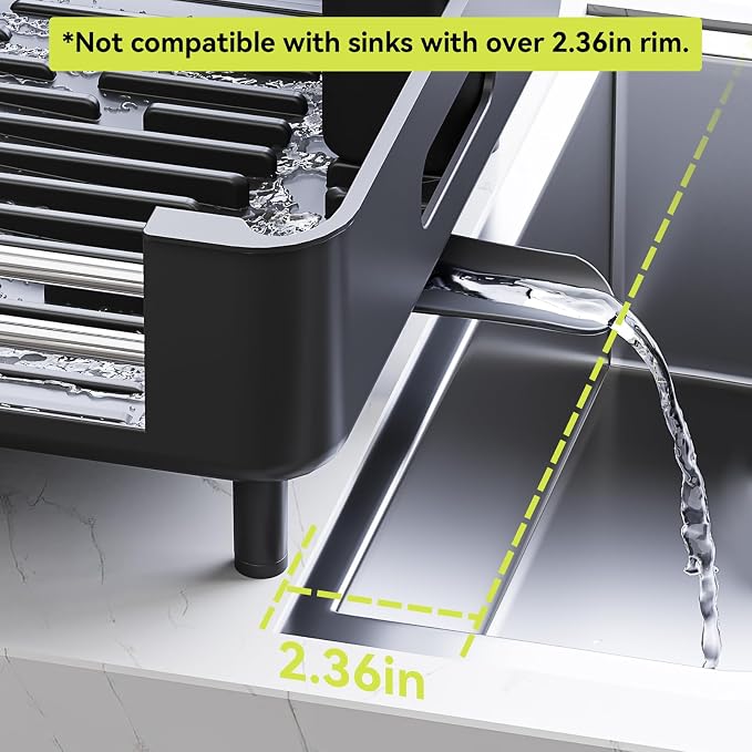 Urackify Extendable Stainless Dish Drying Rack - Image 7