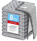 Wangjinpeng 8PK 4-Layer Non-Scratch Wire Dishcloths, 7.87 x 7.87 in by Wangjinpeng