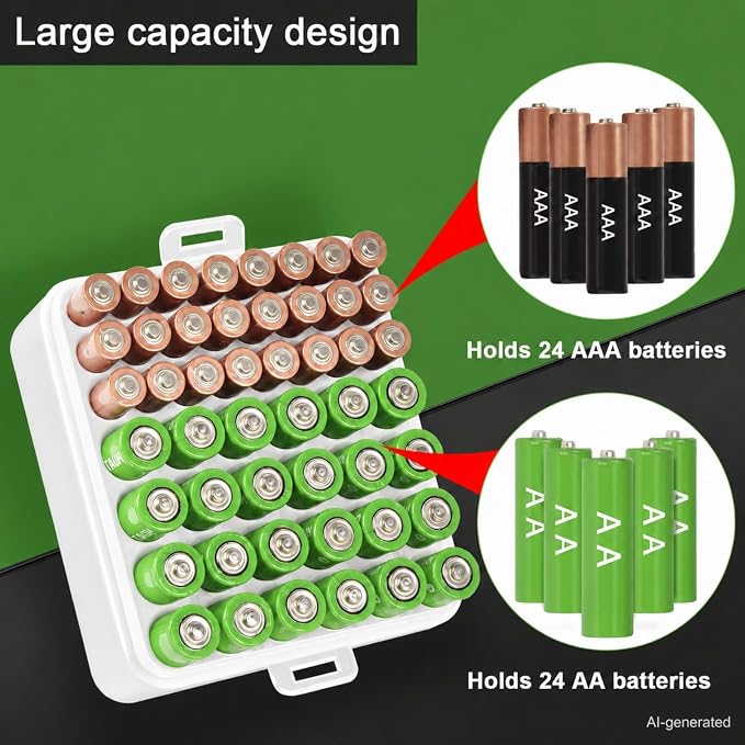 ALCYON Plastic Battery Organizer Storage Case - Image 2
