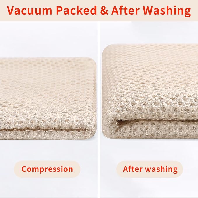 Homaxy 100% Cotton Waffle Weave Kitchen Dish Cloths 18-Pack, Ultra Soft - Image 7