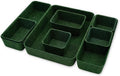 Desk drawer organizer bins shallow trays felt storage desktop box by Welaxy
