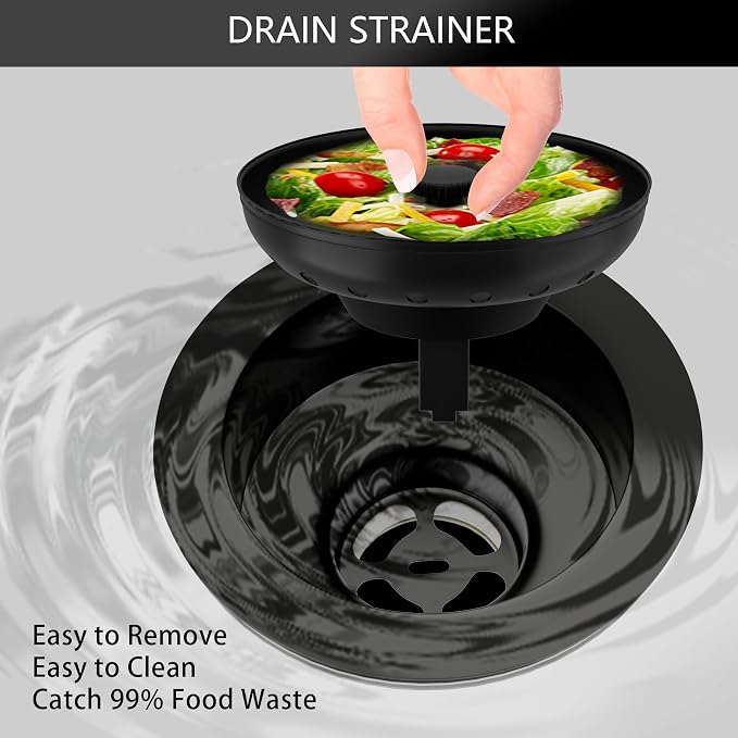 Kitchen Sink Drain Bronze 3-1/2 Inch Stainless Steel Kitchen Drain Strainer - Image 6