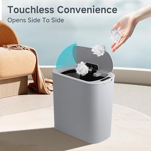 TIPGO 5 Gallon Automatic Bathroom Trash Can - Image 2