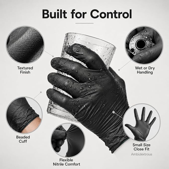 ForPro Disposable Nitrile Gloves, Chemical Resistant, Powder-Free, Latex-Free - Image 3