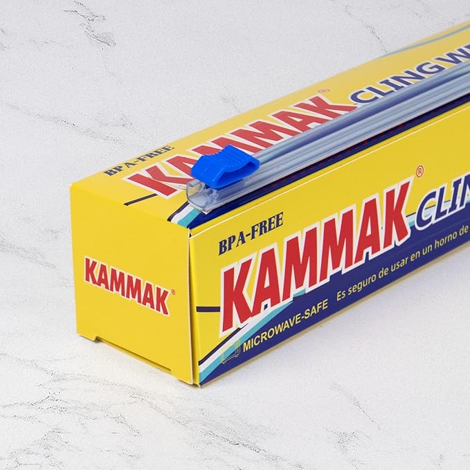 KAMMAK Plastic Wrap with Slide Cutter Food Cling Wrap 12 Inch Kitchen Cling - Image 6