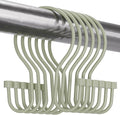 Bathway Sage Green Shower Curtain Hooks Shower Curtain Rings by Bathway