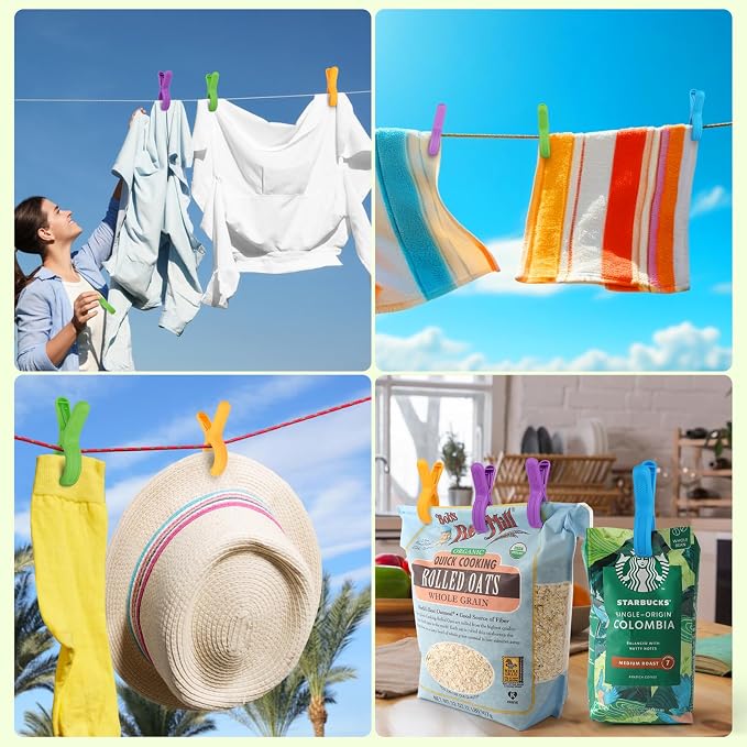 Extra Large Beach Towel Clips for Beach Chairs Cruise Clothespins | 5.1 Inch - Image 6