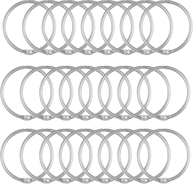 24 Pack Shower Curtain Rings, Rustproof Decorative Shower Curtain Hooks Metal - Image 6