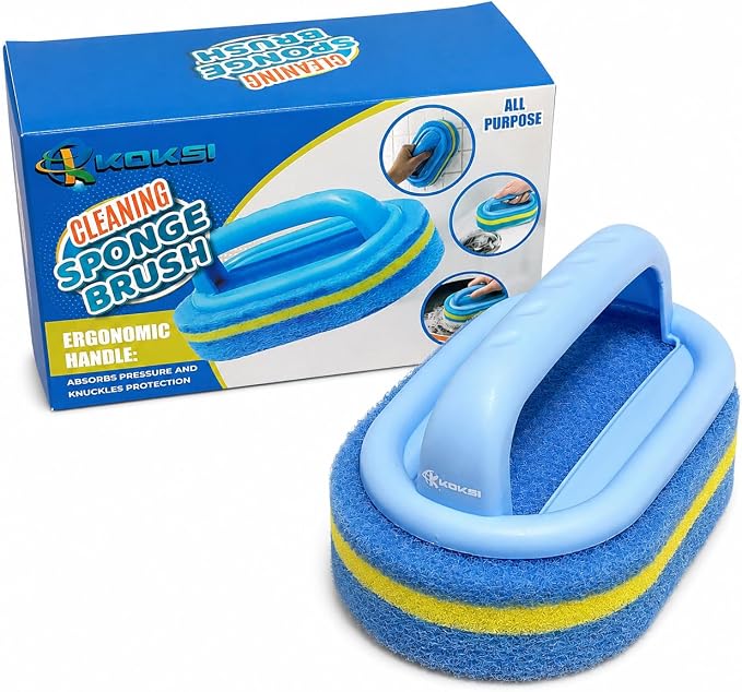 KOKSI Cleaning Brush for Bathroom Kitchen Bathtub Toilet Cleaner All Purpose - Image 2