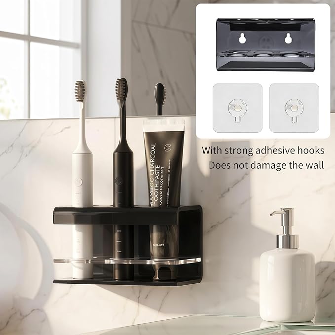 3 Slots Acrylic Electric Toothbrush Holders - Image 5