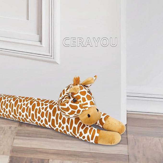 36 Inch Heavy Duty Under Door Draft Stopper, Cute Animals Shape Door & Window by CERAYOU