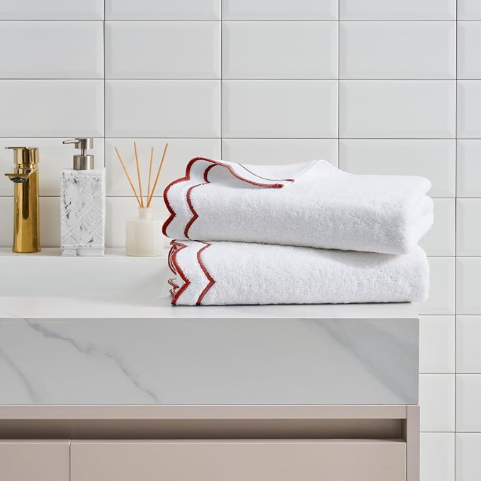 Peri Home 2 Piece Cotton Bath Towel Set, Embroidered by perihome