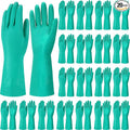Potchen 20 Pairs Chemical Resistant Gloves 15 Mil Nitrile Gloves by Potchen