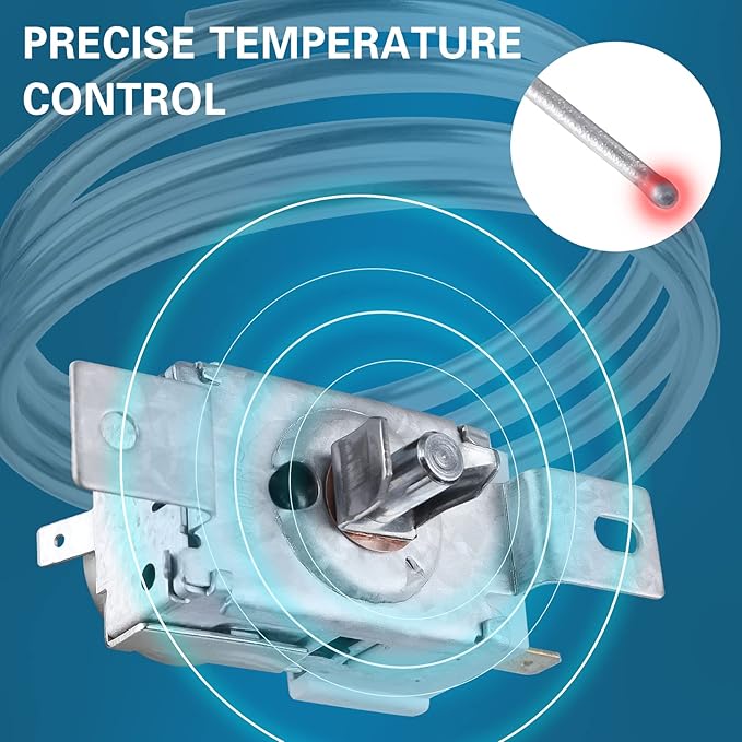 WP2198202 thermostat control, Ultra Durable wp2198202 refrigerator thermostat-Exact Fit for Whirlpool & Kenmore Refrigerators - Replaces 2161284 2198201 PS11739232 AP6006166