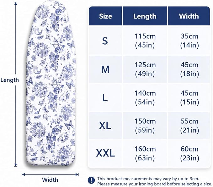 Ironing Board Cover and Pad 18x49 Inch, Iron Board Cover - Image 2