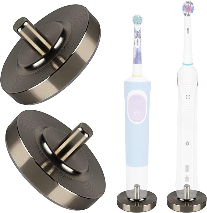 2 Pack Grey Electric Toothbrush Holder by LUEXBOX