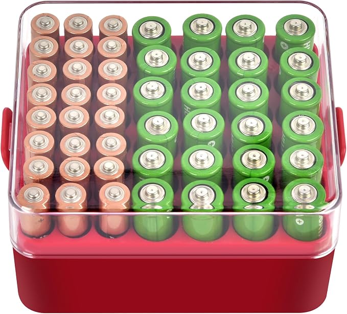 ALCYON Plastic Battery Organizer Storage Case by ALCYON