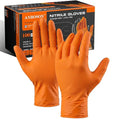 ANBOSON 10mil Nitrile-Gloves Disposable-Orange Chemical-Resistant Rubber by WELCOMEANBOSON