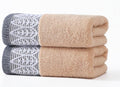 2 Pack Decorative Hand Towels, Leaf Design Cotton | Highly Absorbent Towels Set by Unknown