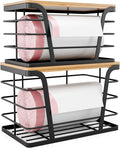 TIDIIABODE 2 Pack Stackable Storage Laundry Kitchen Organizers, Wall Mount by TrashBagHolder