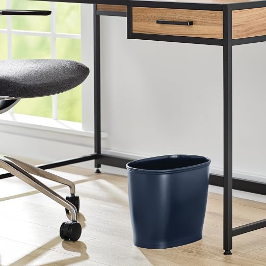 iDesign Slim Plastic Bathroom Trash Can, - Image 5
