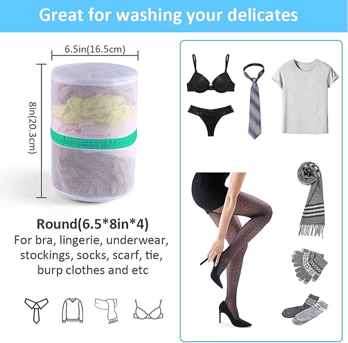 GOGOODA Mesh Laundry Bags for Delicates Durable Protective Wash Bags - Image 2