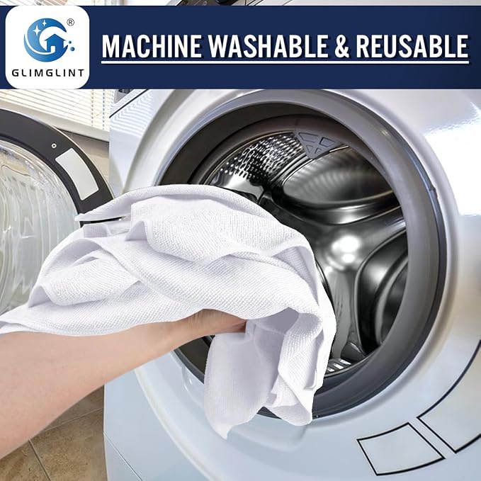 GLIMGLINT Microfiber Cleaning Cloth, 150 Pack Towels - Image 6