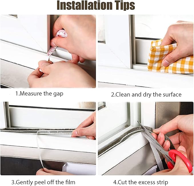 Weather Stripping Door Window Seal Strip 33 Ft, Selfadhesive Strong Adhesion - Image 6