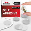 X-Protector Glass Table Top Bumpers - 20 PCS 1.2"- Self-Adhesive Glass Table Top Anti Slip Pads - Clear Rubber Glass Table Top Grippers - Glass Table Protector to Keep Glass Table Top from Sliding!