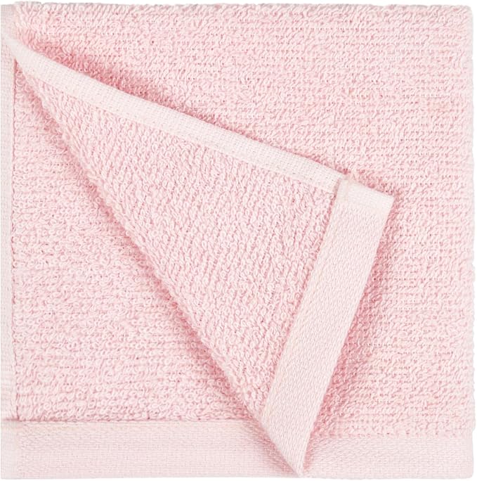 Amazon Basics face Towels for Bathroom, 100% Cotton Extra Absorbent washcloth - Image 9