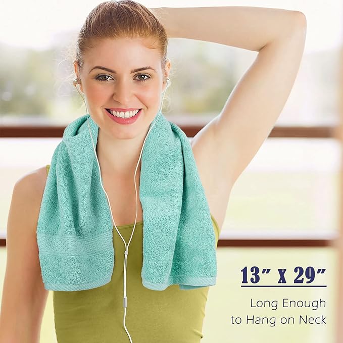 Cleanbear Hand Towels 6-Pack, Soft Cotton Hand Towels, 6 Colors, 13” x 13” | - Image 6