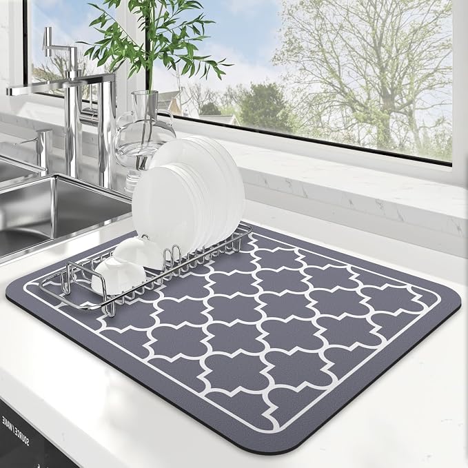 Dish Drying Mat Absorbent Dish Drying Mats by WiseLife