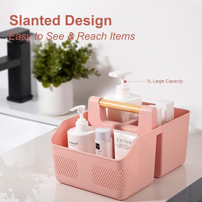 Plastic Shower Caddy Portable Shower Basket - Image 3