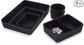 Welaxy Felt Drawer Organizer Bins 7-Piece Carbon Desk Storage Trays by Welaxy