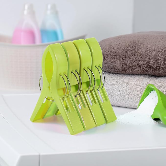 JABINCO Beach Towel Clips 8 Pack Large Chair Clips - Image 5
