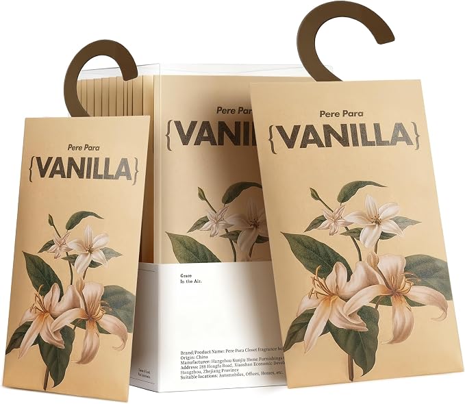 12 Packs Vanilla Potpourri Scented Sachets by PerePara
